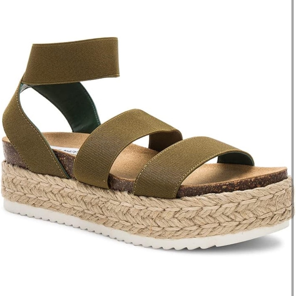 Steve Madden Kimmie wedge sandal olive 7